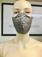 Load image into Gallery viewer, Innovative Mask - Laser Cut Leather - Gold