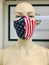 Load image into Gallery viewer, AMERICANA - Pleated Mask - Independence