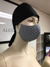 Load image into Gallery viewer, CLASSICS - Olson Mask - Gingham - Black