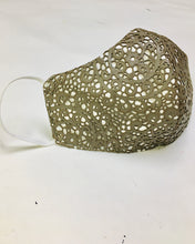 Load image into Gallery viewer, Innovative Mask - Laser Cut Leather - Gold