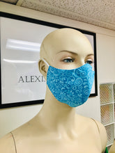 Load image into Gallery viewer, Olson Mask - Batik - Turquoise