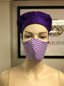 CLASSICS - Olson Mask - Gingham - Purple