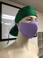 Load image into Gallery viewer, CLASSICS - Olson Mask - Gingham - Purple
