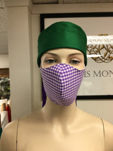 Load image into Gallery viewer, CLASSICS - Olson Mask - Gingham - Purple
