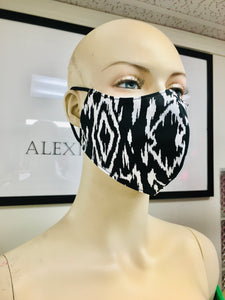 Olson Mask - Ikat- Tribal