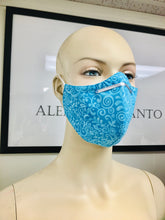 Load image into Gallery viewer, Olson Mask - Batik - Turquoise
