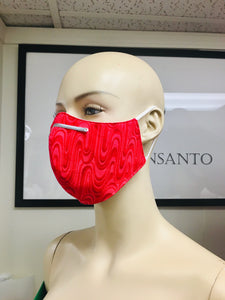 Olson Mask - Batik - Red