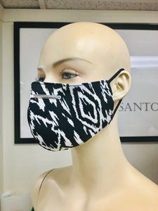 Olson Mask - Ikat- Tribal