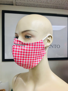 CLASSICS - Olson Mask - Gingham - Pink