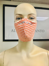 Load image into Gallery viewer, CLASSICS - Olson Mask - Gingham - Orange
