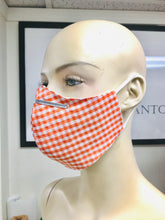 Load image into Gallery viewer, CLASSICS - Olson Mask - Gingham - Orange
