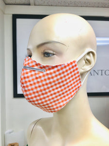 CLASSICS - Olson Mask - Gingham - Orange