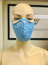 Load image into Gallery viewer, CLASSICS - Olson Mask - Gingham - Blue
