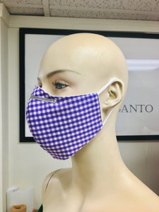 CLASSICS - Olson Mask - Gingham - Purple