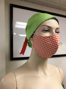 CLASSICS - Olson Mask - Gingham - Orange