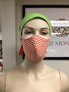 CLASSICS - Olson Mask - Gingham - Orange