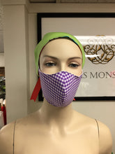 Load image into Gallery viewer, CLASSICS - Olson Mask - Gingham - Purple
