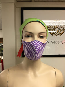 CLASSICS - Olson Mask - Gingham - Purple