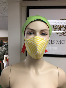 CLASSICS - Olson Mask - Gingham - Yellow