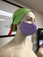 Load image into Gallery viewer, CLASSICS - Olson Mask - Gingham - Purple
