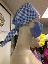 Load image into Gallery viewer, Unisex Hair Cap - Gingham - Blue
