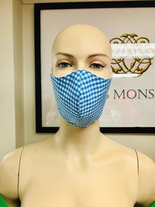 CLASSICS - Olson Mask - Gingham - Blue