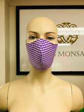 Load image into Gallery viewer, CLASSICS - Olson Mask - Gingham - Purple
