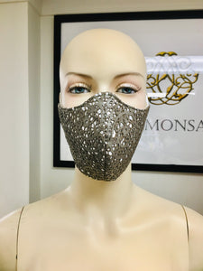 Innovative Mask - Laser Cut Leather - Gold