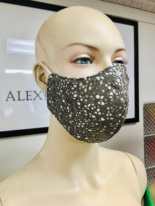 Innovative Mask - Laser Cut Leather - Gold