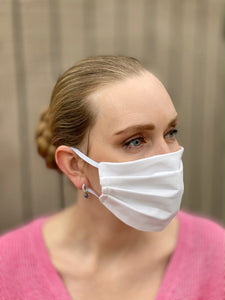 3 Pack Pleated Masks - Ivory