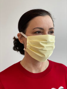 3 Pack Pleated Masks - Lemon