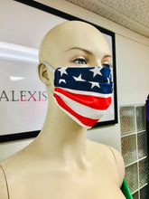 Load image into Gallery viewer, AMERICANA - Pleated Mask - Liberty
