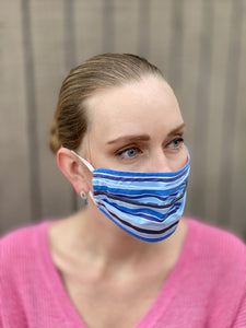 3 Pack Pleated Masks - Royal