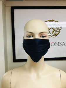 3 Pack Pleated Masks - Black