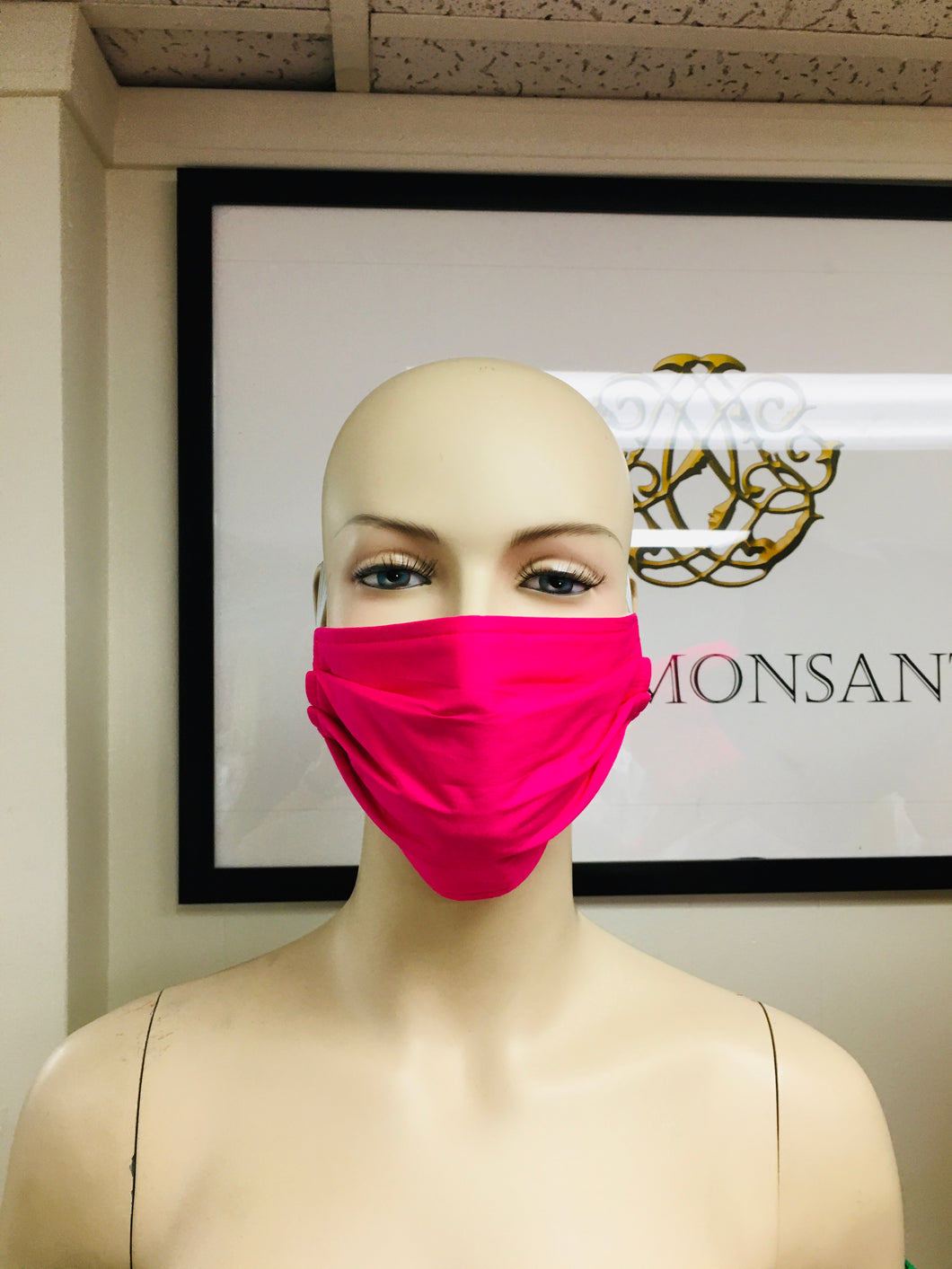 3 Pack Pleated Masks - Fuschia