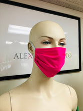 Load image into Gallery viewer, 3 Pack Pleated Masks - Fuschia
