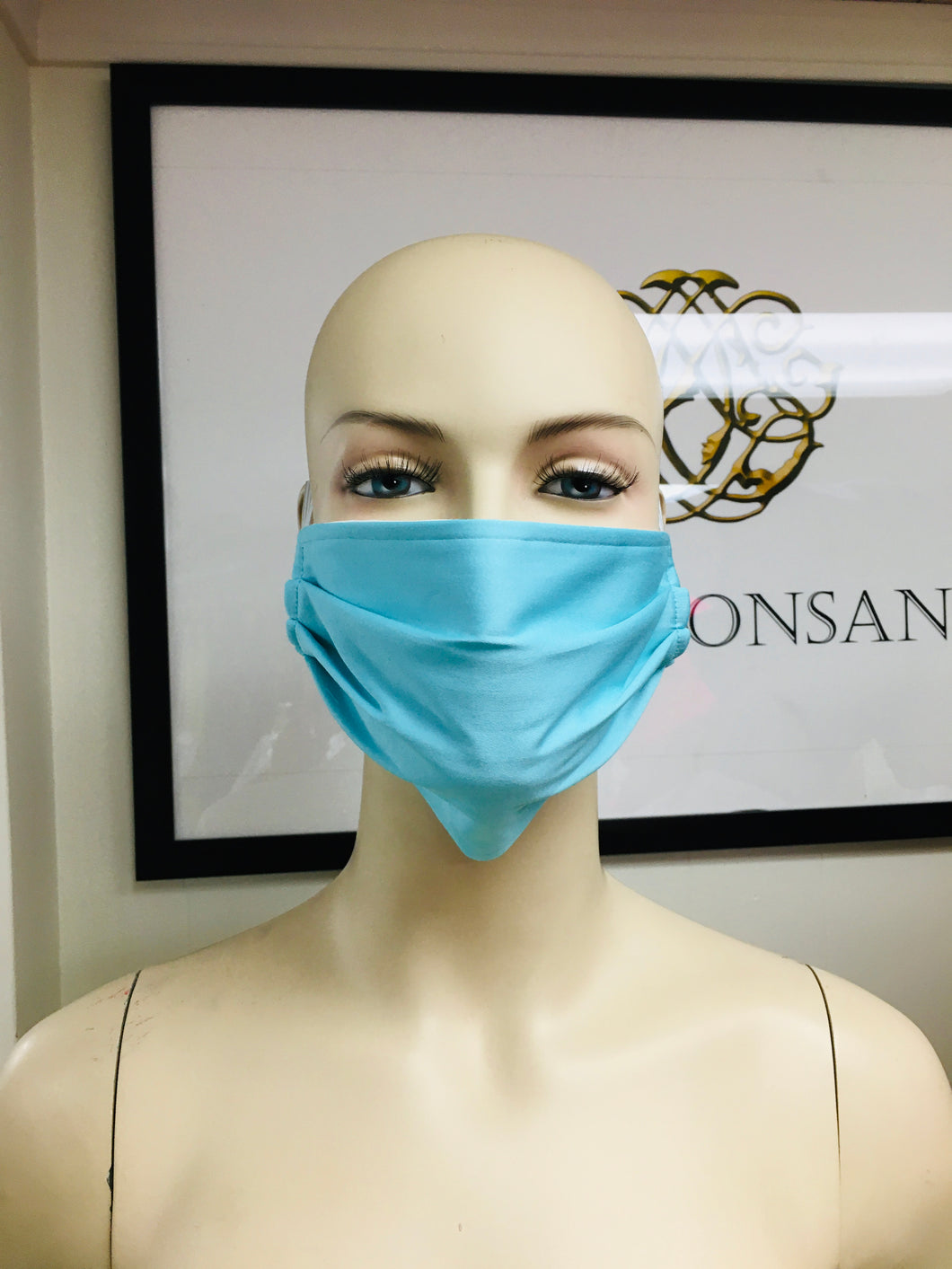 3 Pack Pleated Masks - Turquoise