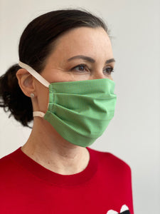 3 Pack Pleated Masks - Turq-Lime