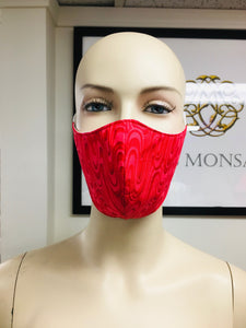 Olson Mask - Batik - Red