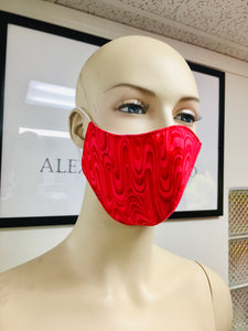 Olson Mask - Batik - Red