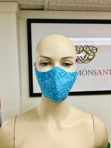 Olson Mask - Batik - Turquoise