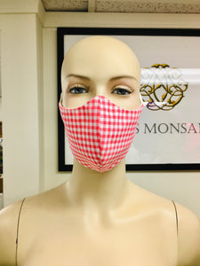 CLASSICS - Olson Mask - Gingham - Pink